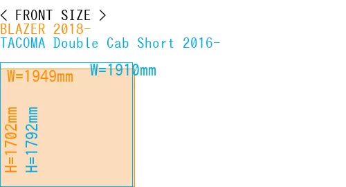 #BLAZER 2018- + TACOMA Double Cab Short 2016-